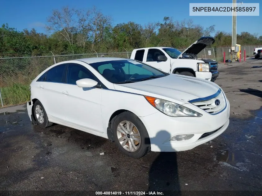 2013 Hyundai Sonata Gls VIN: 5NPEB4AC2DH585897 Lot: 40814019