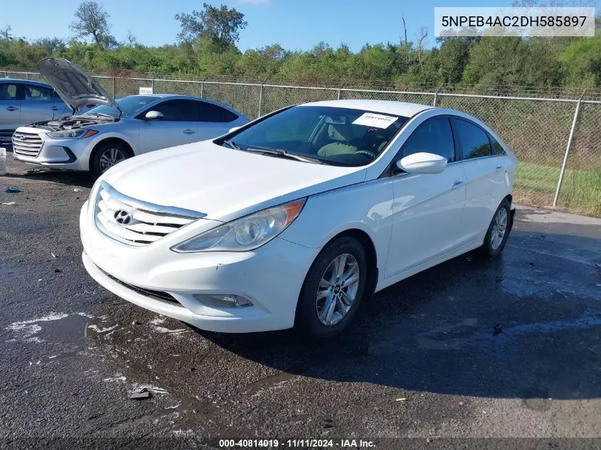 2013 Hyundai Sonata Gls VIN: 5NPEB4AC2DH585897 Lot: 40814019