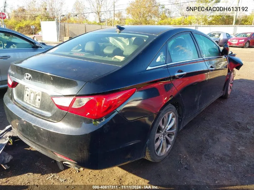 2013 Hyundai Sonata Se VIN: 5NPEC4AC0DH613192 Lot: 40817311