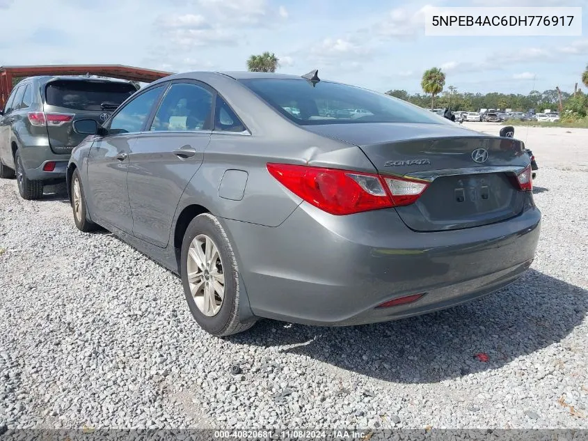 2013 Hyundai Sonata Gls VIN: 5NPEB4AC6DH776917 Lot: 40820681