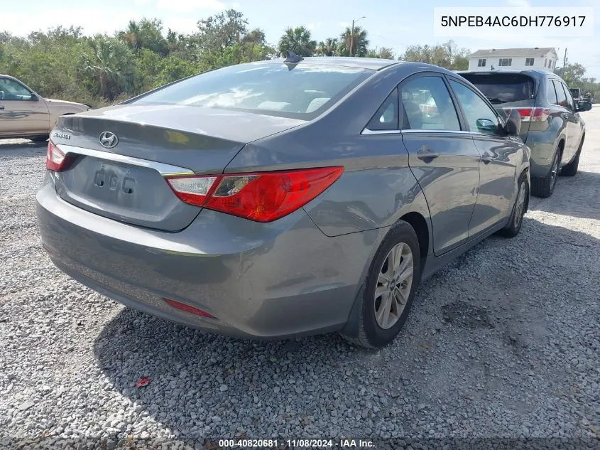 2013 Hyundai Sonata Gls VIN: 5NPEB4AC6DH776917 Lot: 40820681