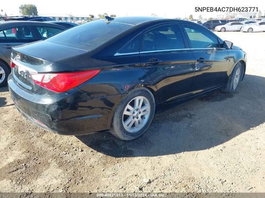 2013 Hyundai Sonata Gls VIN: 5NPEB4AC7DH623771 Lot: 40821613