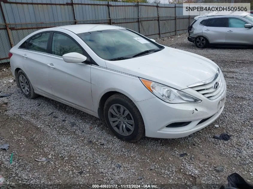 2013 Hyundai Sonata Gls VIN: 5NPEB4ACXDH509506 Lot: 40833177