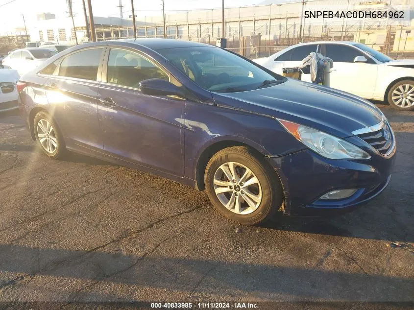 2013 Hyundai Sonata Gls VIN: 5NPEB4AC0DH684962 Lot: 40833985