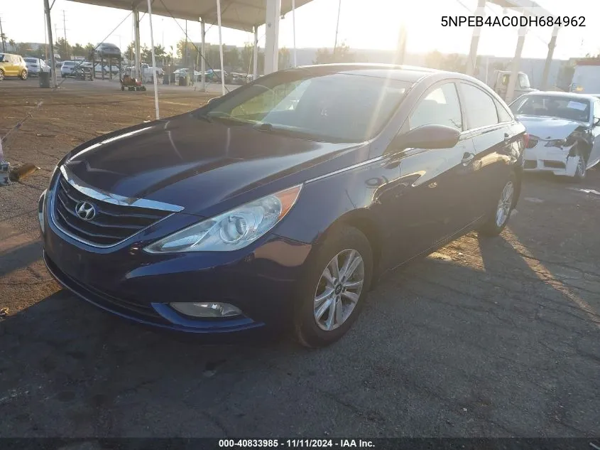 2013 Hyundai Sonata Gls VIN: 5NPEB4AC0DH684962 Lot: 40833985