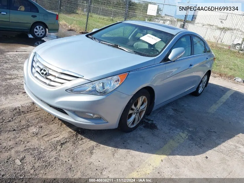 2013 Hyundai Sonata Limited VIN: 5NPEC4AC6DH699334 Lot: 40838211