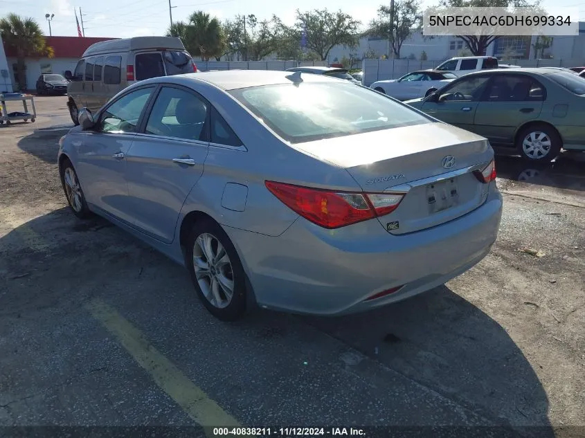 2013 Hyundai Sonata Limited VIN: 5NPEC4AC6DH699334 Lot: 40838211