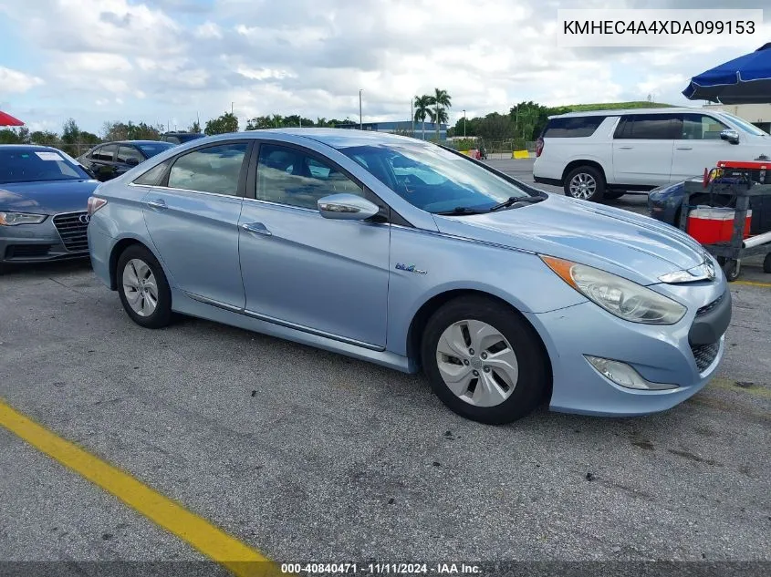 2013 Hyundai Sonata Hybrid VIN: KMHEC4A4XDA099153 Lot: 40840471