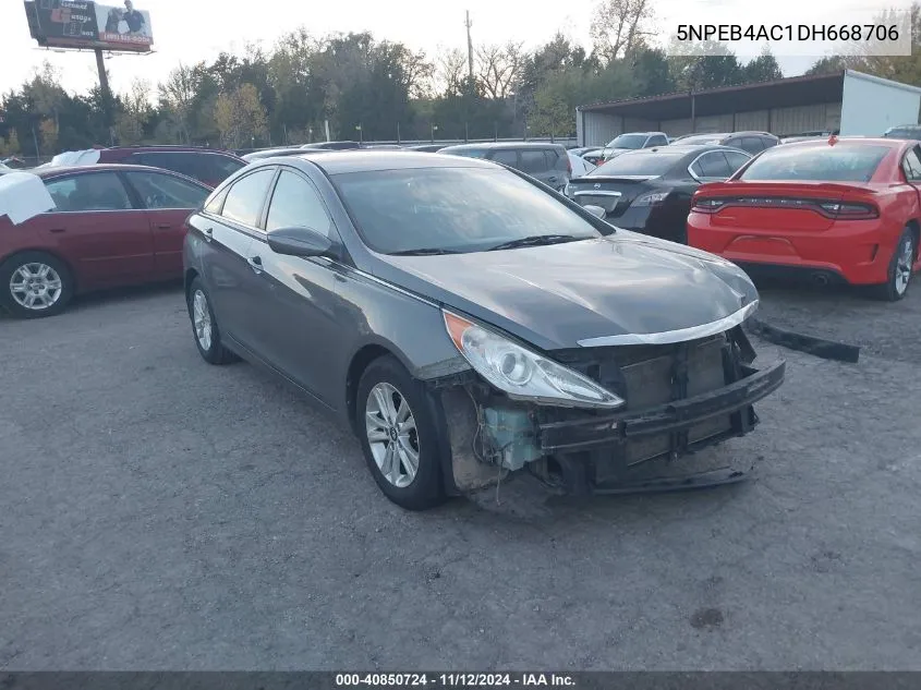 2013 Hyundai Sonata Gls VIN: 5NPEB4AC1DH668706 Lot: 40850724