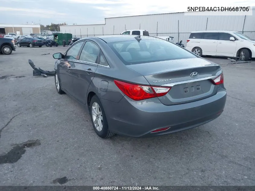 2013 Hyundai Sonata Gls VIN: 5NPEB4AC1DH668706 Lot: 40850724