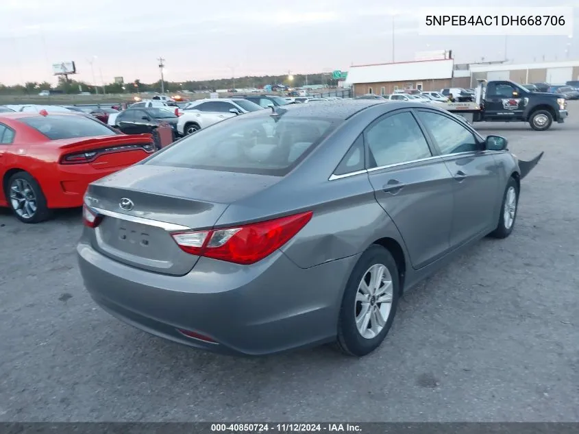 2013 Hyundai Sonata Gls VIN: 5NPEB4AC1DH668706 Lot: 40850724