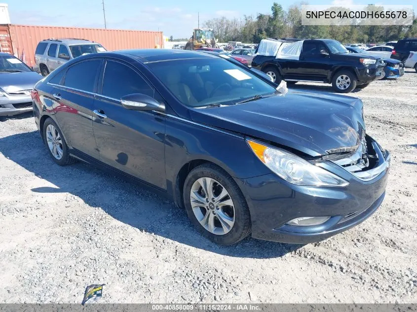 2013 Hyundai Sonata Limited VIN: 5NPEC4AC0DH665678 Lot: 40858009