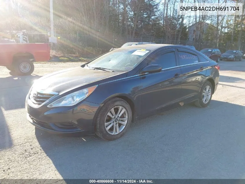 2013 Hyundai Sonata Gls VIN: 5NPEB4AC2DH691704 Lot: 40866608