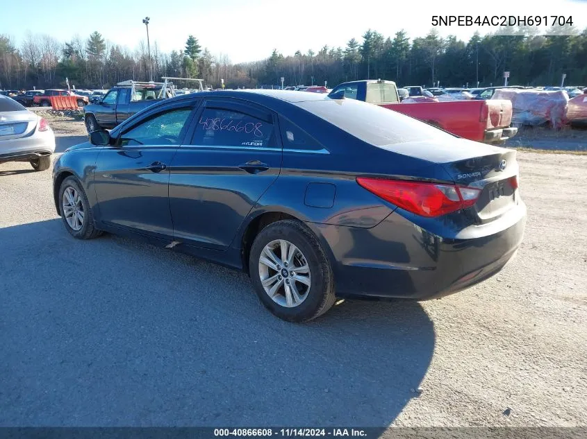 2013 Hyundai Sonata Gls VIN: 5NPEB4AC2DH691704 Lot: 40866608