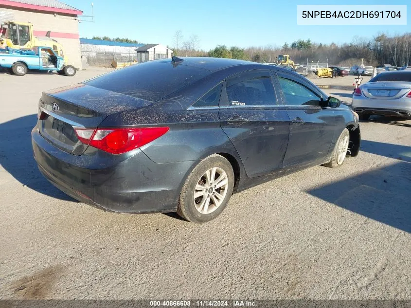 2013 Hyundai Sonata Gls VIN: 5NPEB4AC2DH691704 Lot: 40866608