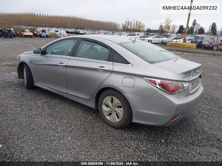 2013 Hyundai Sonata Hybrid VIN: KMHEC4A46DA099232 Lot: 40934164