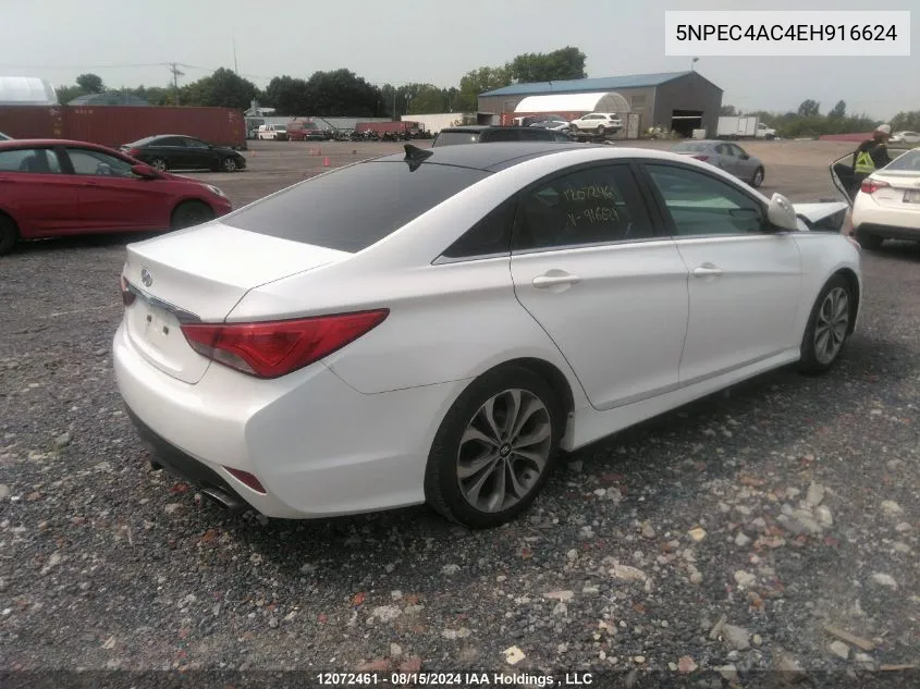 2014 Hyundai Sonata Se/Limited VIN: 5NPEC4AC4EH916624 Lot: 12072461