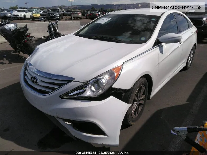 2014 Hyundai Sonata Gls VIN: 5NPEB4AC8EH927158 Lot: 39115281