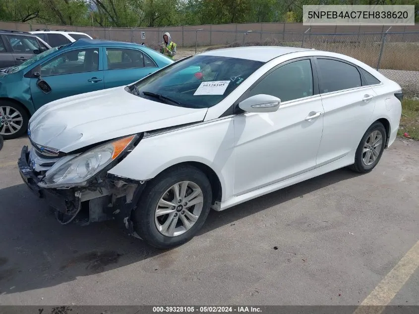 2014 Hyundai Sonata Gls VIN: 5NPEB4AC7EH838620 Lot: 39328105