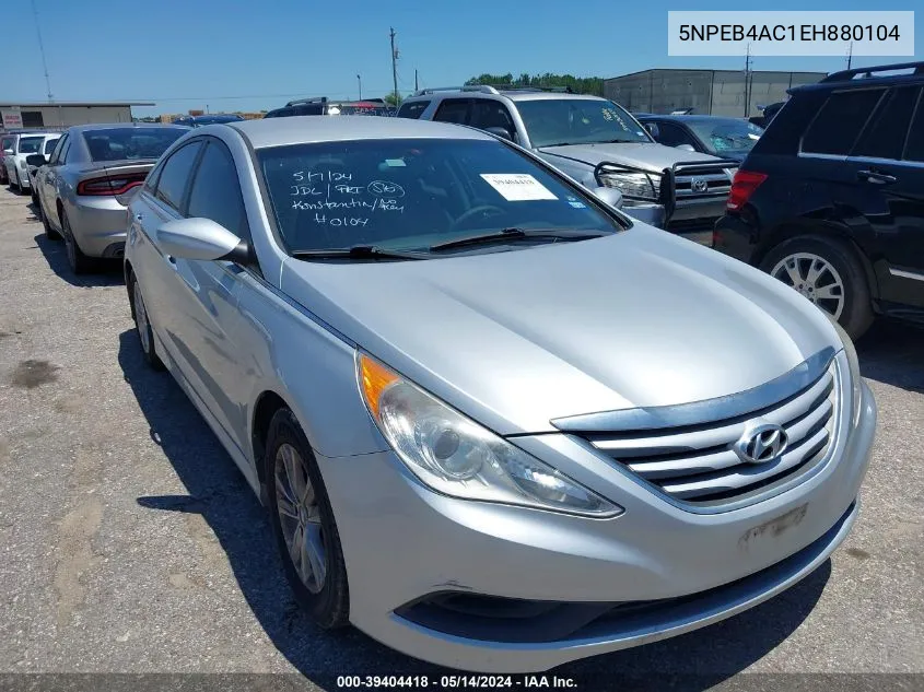 2014 Hyundai Sonata Gls VIN: 5NPEB4AC1EH880104 Lot: 39404418