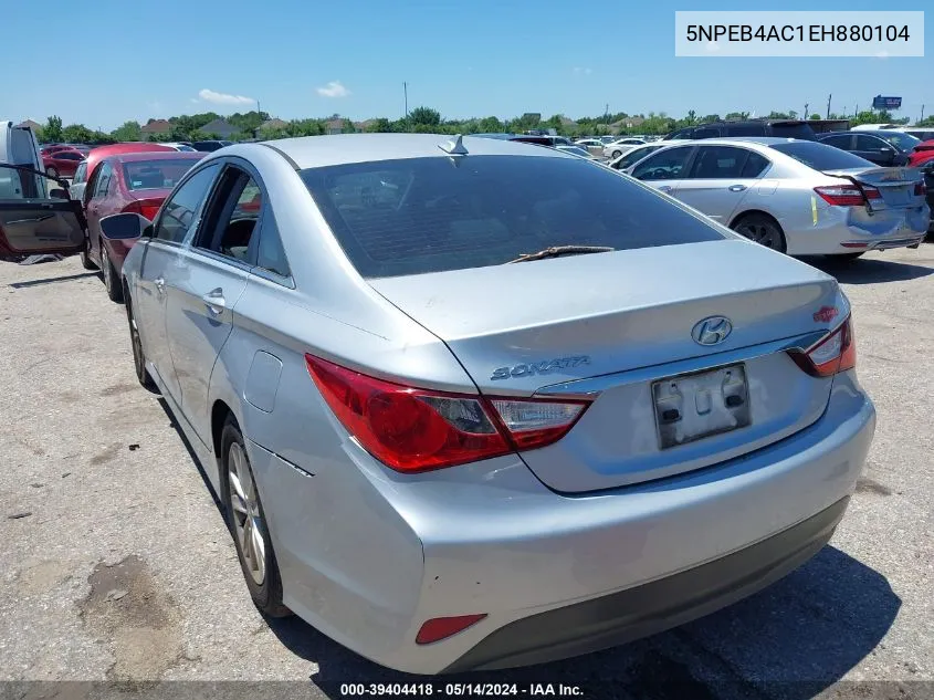 2014 Hyundai Sonata Gls VIN: 5NPEB4AC1EH880104 Lot: 39404418