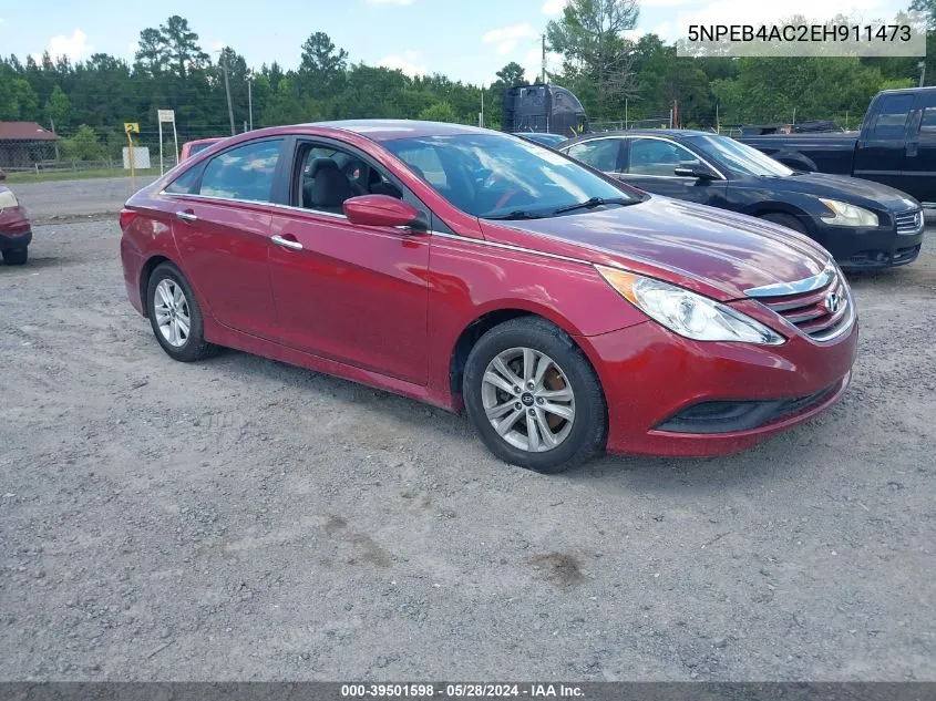 2014 Hyundai Sonata Gls VIN: 5NPEB4AC2EH911473 Lot: 39501598