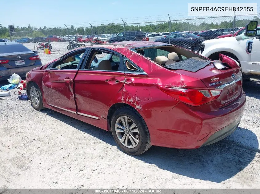 2014 Hyundai Sonata Gls VIN: 5NPEB4AC9EH842555 Lot: 39611046