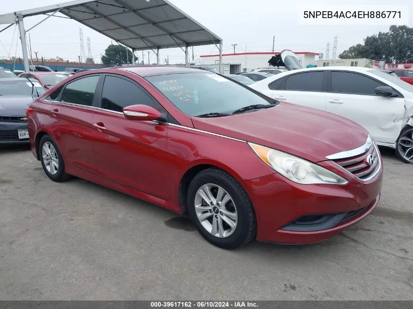 2014 Hyundai Sonata Gls VIN: 5NPEB4AC4EH886771 Lot: 39617162