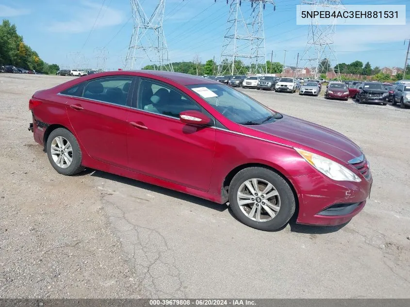 5NPEB4AC3EH881531 2014 Hyundai Sonata Gls