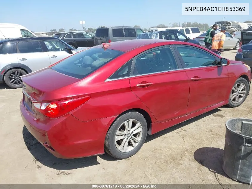 5NPEB4AC1EH853369 2014 Hyundai Sonata Gls