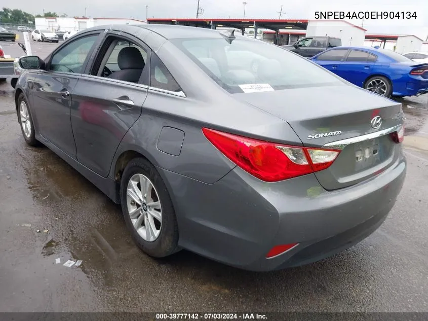 2014 Hyundai Sonata Gls VIN: 5NPEB4AC0EH904134 Lot: 39777142