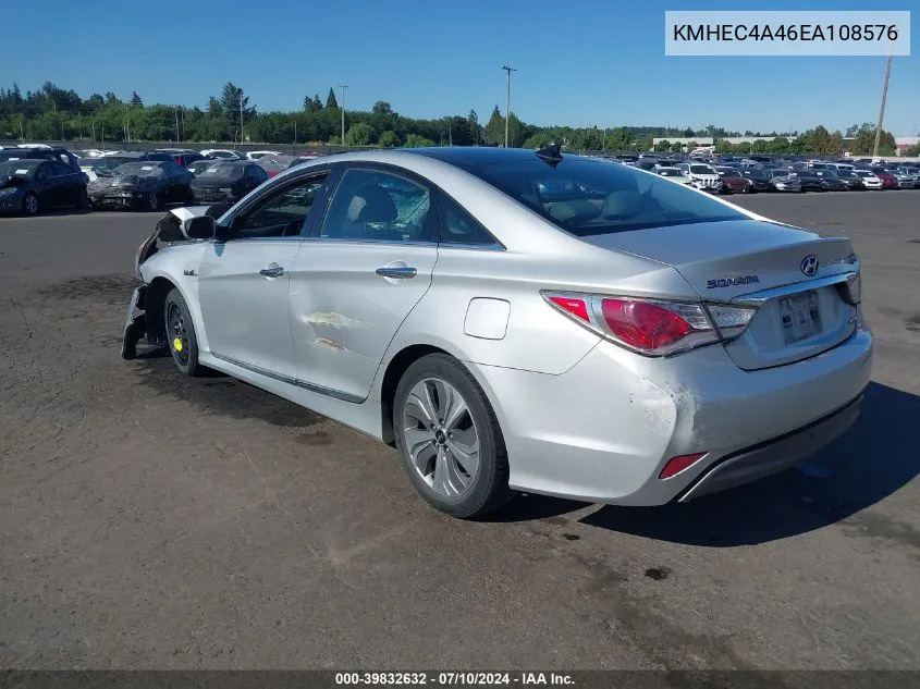 2014 Hyundai Sonata Hybrid Limited VIN: KMHEC4A46EA108576 Lot: 39832632