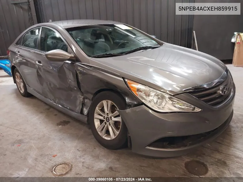 2014 Hyundai Sonata Gls VIN: 5NPEB4ACXEH859915 Lot: 39860105