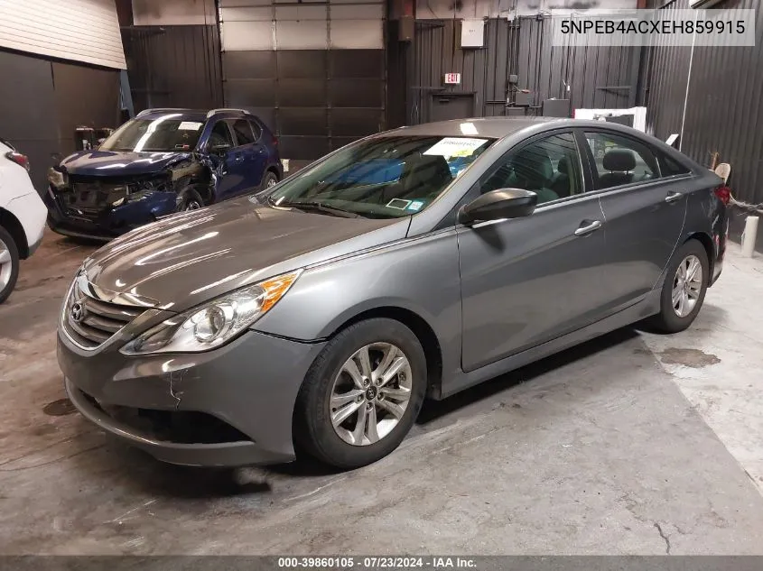 2014 Hyundai Sonata Gls VIN: 5NPEB4ACXEH859915 Lot: 39860105