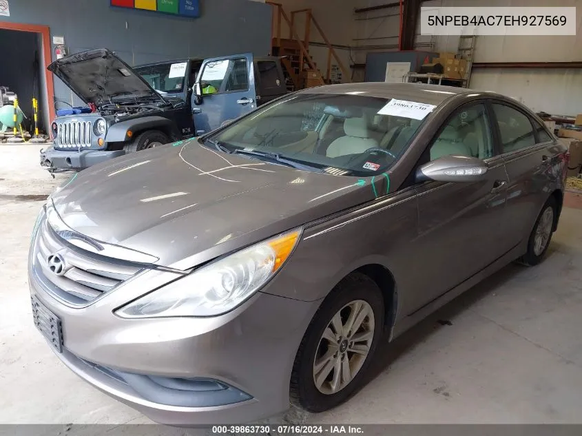 5NPEB4AC7EH927569 2014 Hyundai Sonata Gls