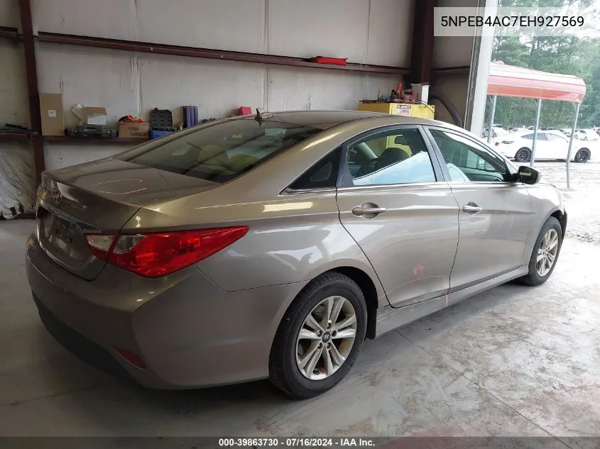 5NPEB4AC7EH927569 2014 Hyundai Sonata Gls