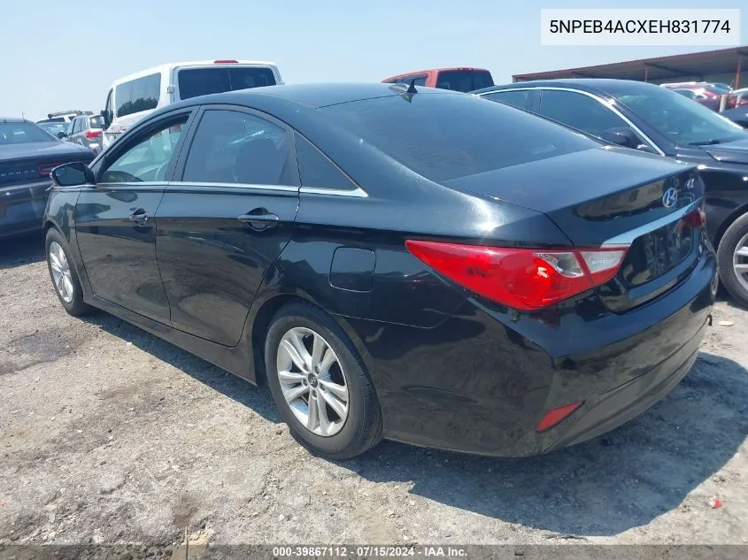 5NPEB4ACXEH831774 2014 Hyundai Sonata Gls