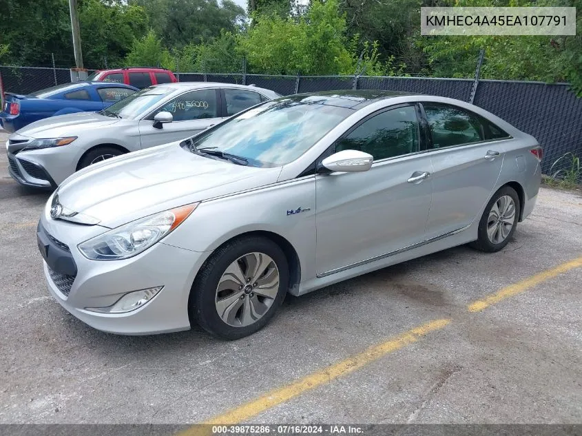 KMHEC4A45EA107791 2014 Hyundai Sonata Hybrid Limited