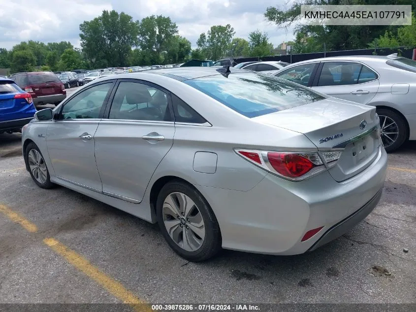 KMHEC4A45EA107791 2014 Hyundai Sonata Hybrid Limited