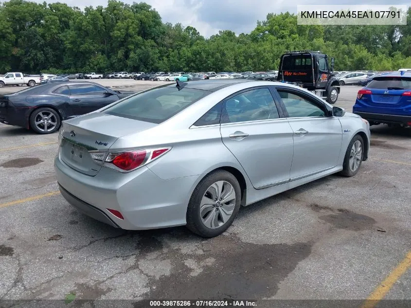 KMHEC4A45EA107791 2014 Hyundai Sonata Hybrid Limited