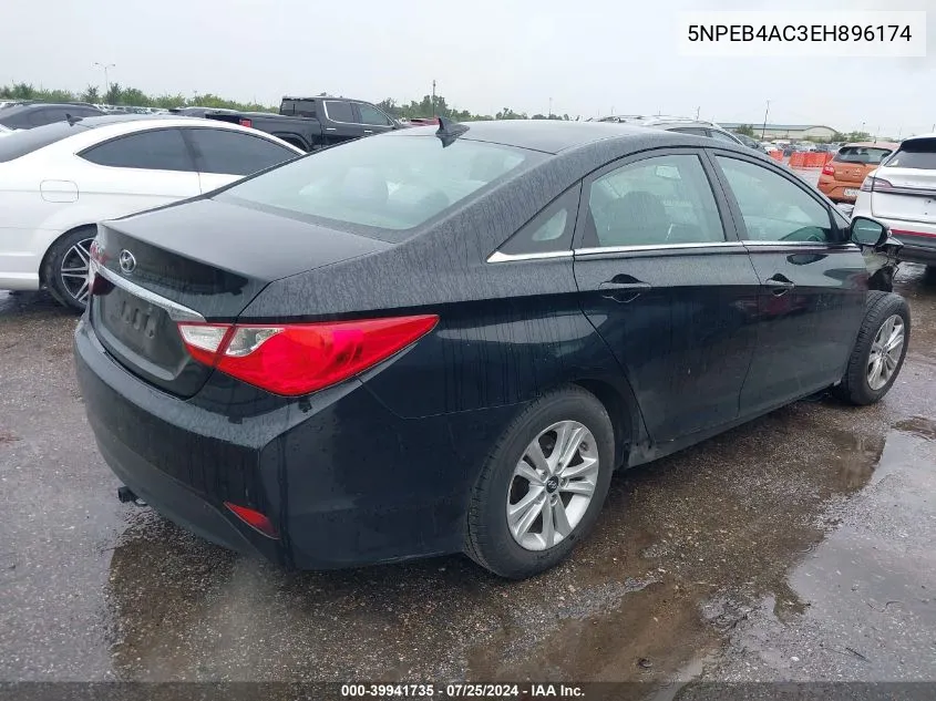 2014 Hyundai Sonata Gls VIN: 5NPEB4AC3EH896174 Lot: 39941735