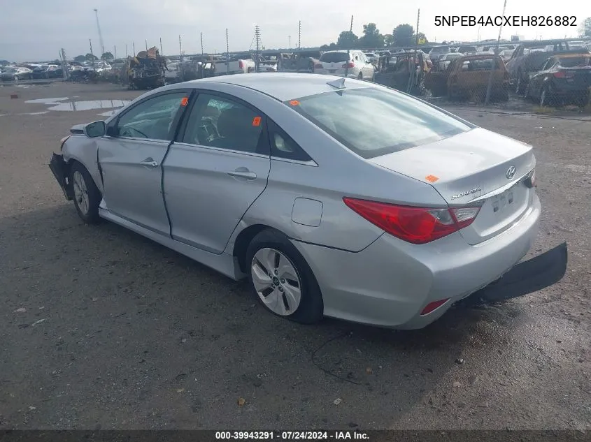 5NPEB4ACXEH826882 2014 Hyundai Sonata Gls