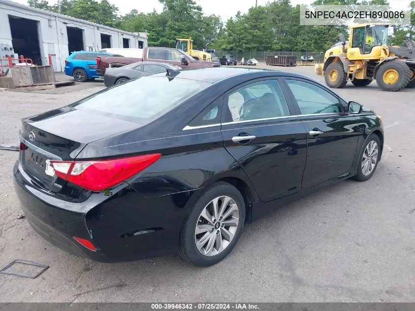 2014 Hyundai Sonata Limited VIN: 5NPEC4AC2EH890086 Lot: 39946342