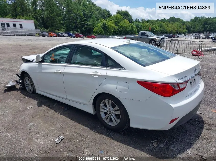 2014 Hyundai Sonata Gls VIN: 5NPEB4AC1EH894889 Lot: 39953234