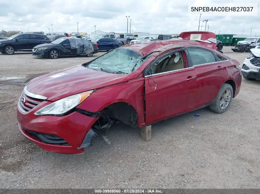 5NPEB4AC0EH827037 2014 Hyundai Sonata Gls