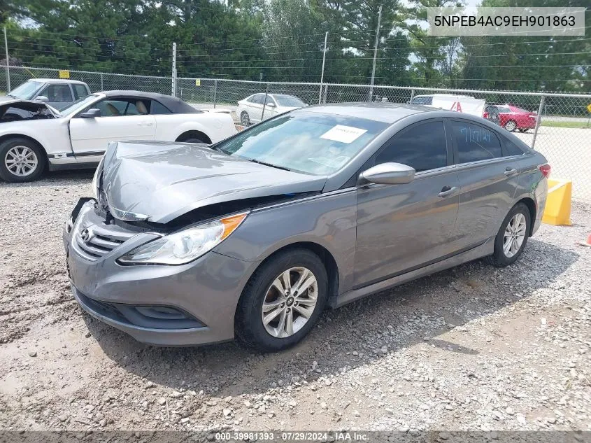 2014 Hyundai Sonata Gls VIN: 5NPEB4AC9EH901863 Lot: 39981393