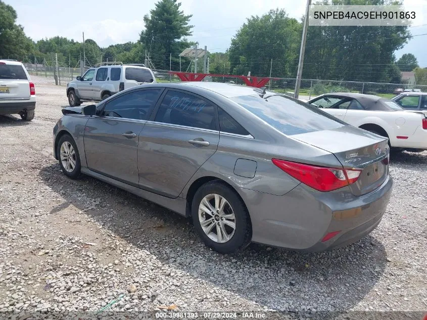 2014 Hyundai Sonata Gls VIN: 5NPEB4AC9EH901863 Lot: 39981393