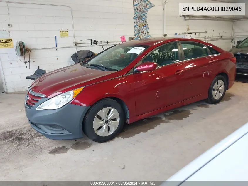 5NPEB4AC0EH829046 2014 Hyundai Sonata Gls