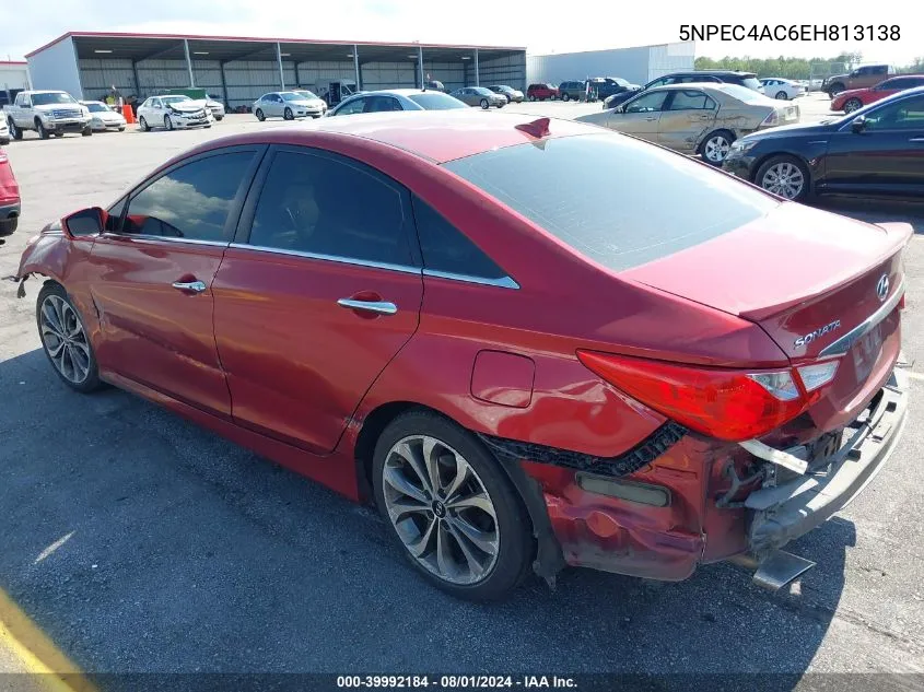 2014 Hyundai Sonata Se VIN: 5NPEC4AC6EH813138 Lot: 39992184