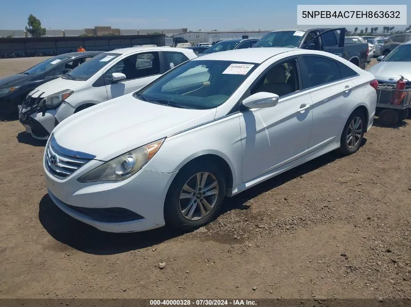 5NPEB4AC7EH863632 2014 Hyundai Sonata Gls